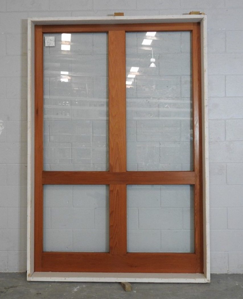 wooden (cedar) fixed window