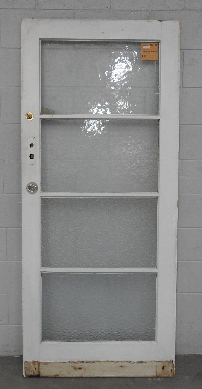 Wooden Exterior 4 Light Door With Obscure Glass Unhung Wooden Exterior 4 Light Door With Obscure Glass Unhung