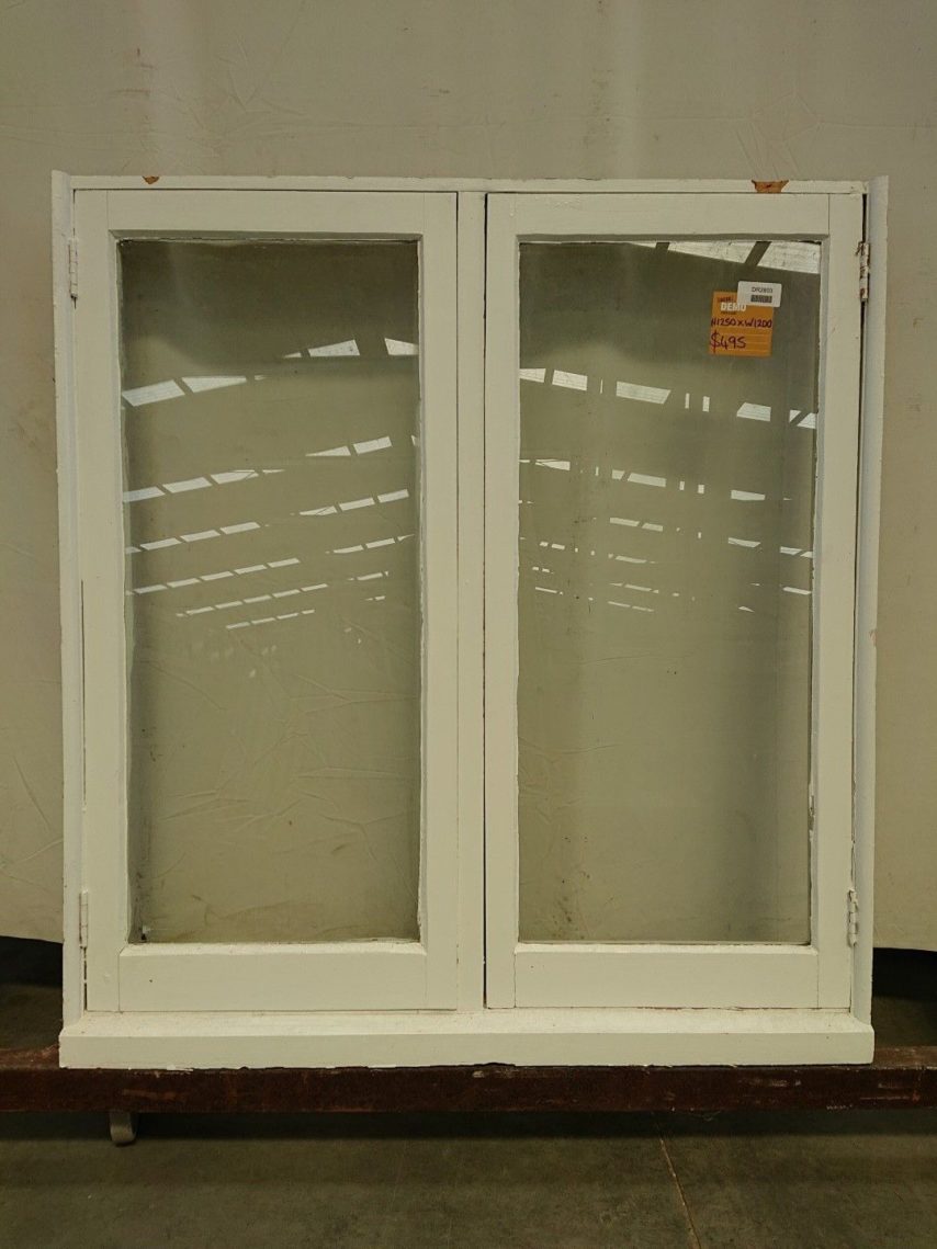 Wooden twin casement window