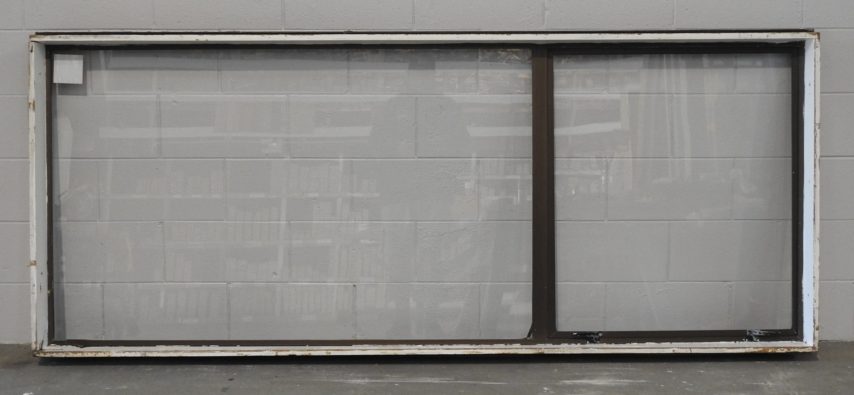 Dark bronze Aluminium awning landscape window