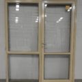 Desert sand Aluminium door with awning window sidelight