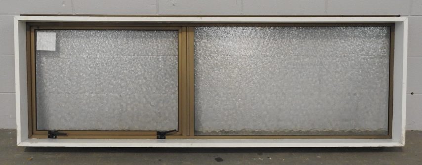 Light bronze Aluminium single awning landscape window