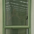 Mist green aluminium single casement window