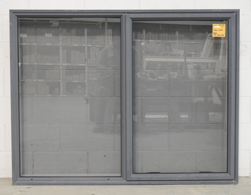 Denim blue Aluminium awning window with tinted glass