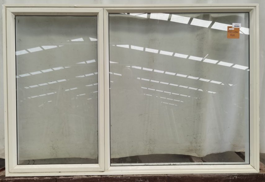 Off white aluminium single awning window