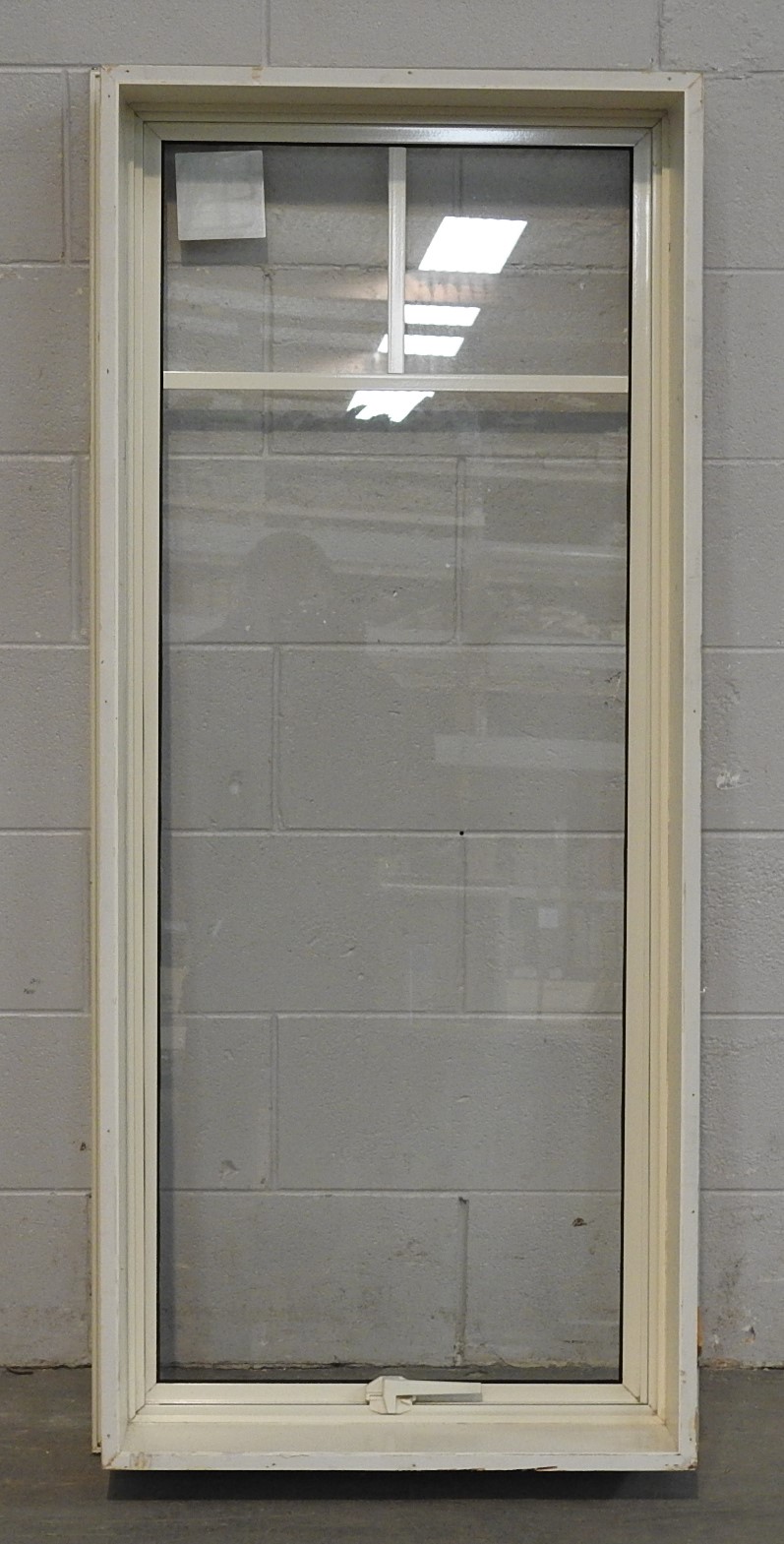 Off white Aluminium single awning portrait window