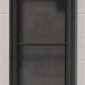 gable green Aluminium casement window - single side hung sash