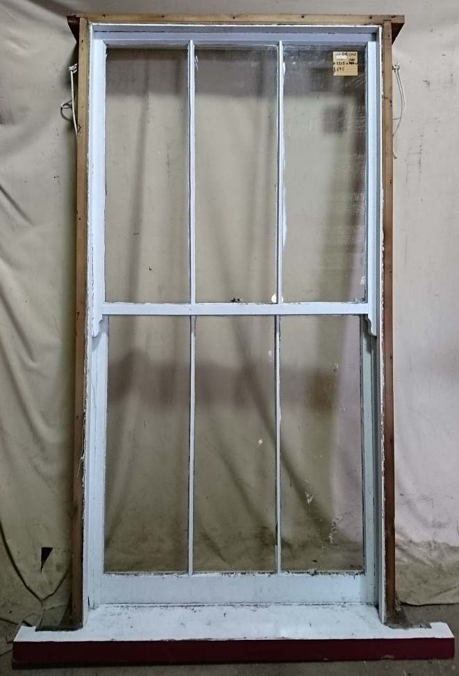 wooden double-hung window
