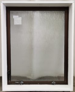 Mid bronze aluminium single awning window