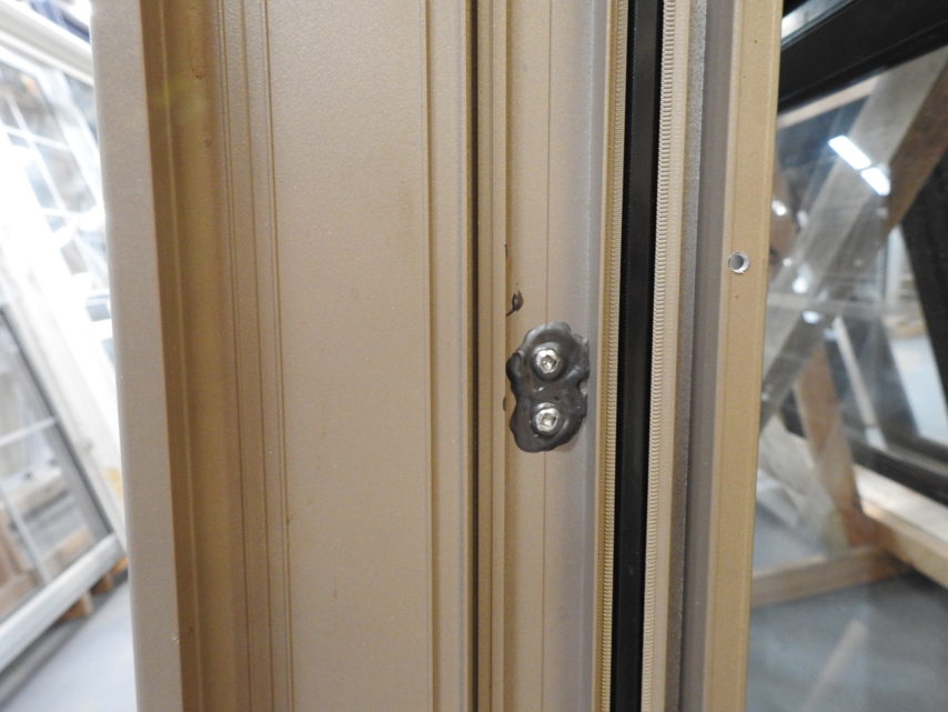 golden touch Aluminium double glazed sliding door - as new