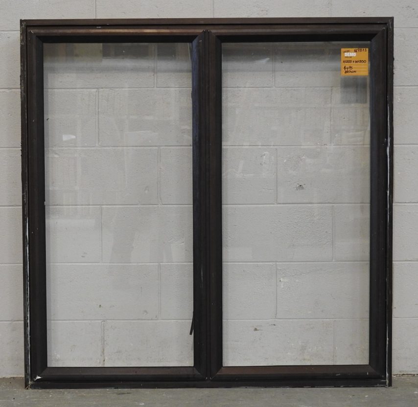 Brown Aluminium Casement Portrait Window
