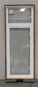 Wooden frame with double glazed ali' casement window