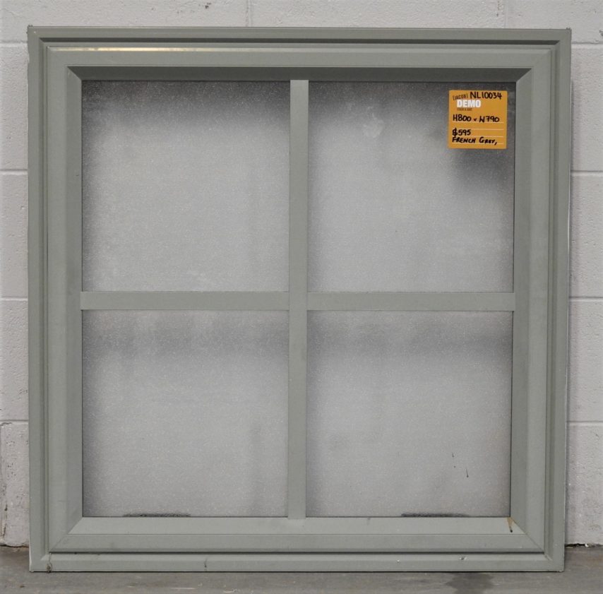 French Grey Aluminium awning window with obscure glass