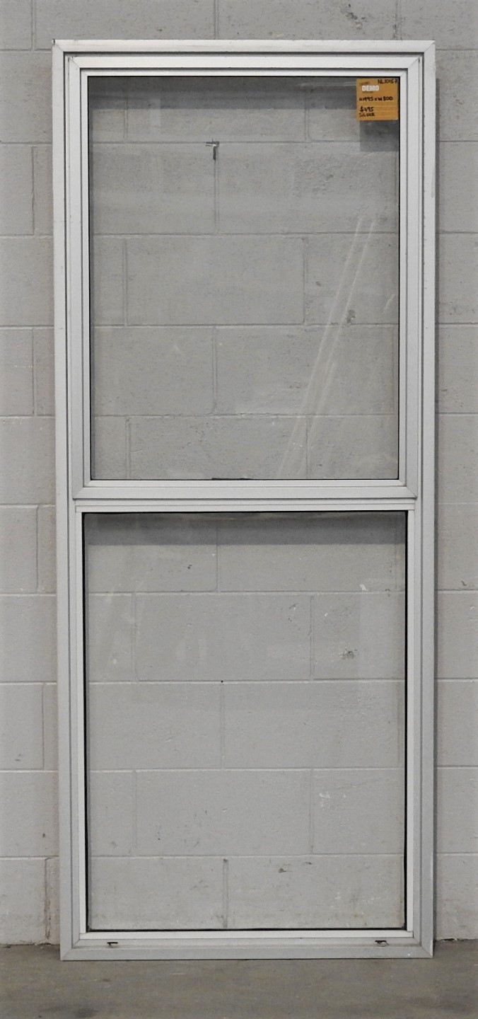 Tall Silver Aluminium single awning window