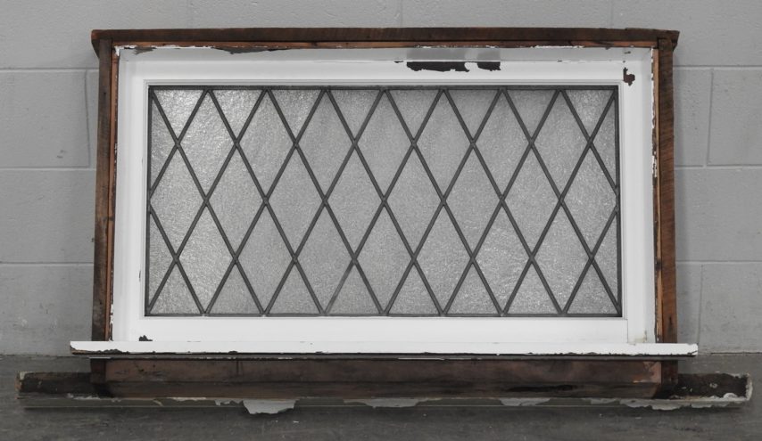 tudor style Wooden leadlight fixed window