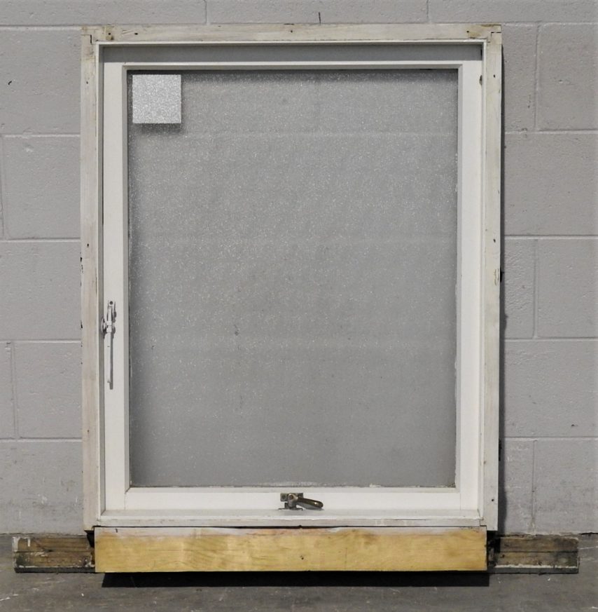 Wooden single Awning Window with obscure glass