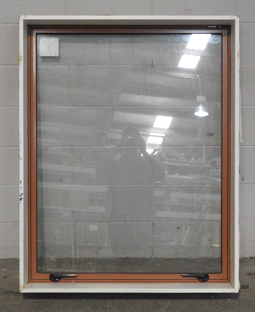 terracotta Aluminium single awning Window - double glazed