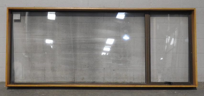 Bronze Aluminium single awning landscape window