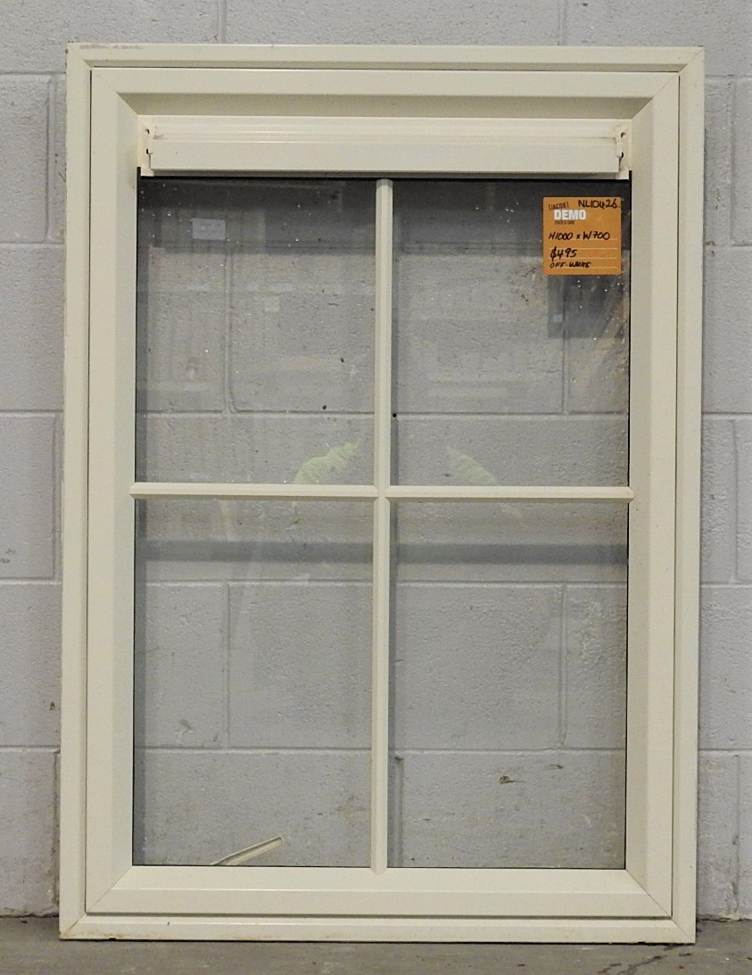 colonial style Off white Aluminium single awning portrait window