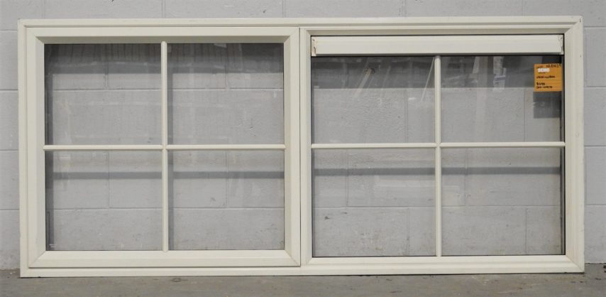 colonial style Off white Aluminium single awning window