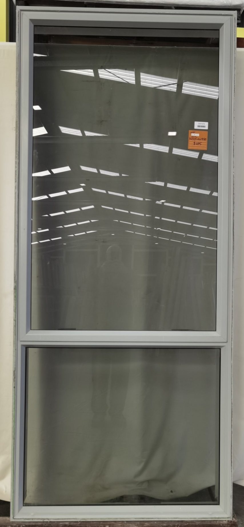 Silver pearl aluminium single awning window