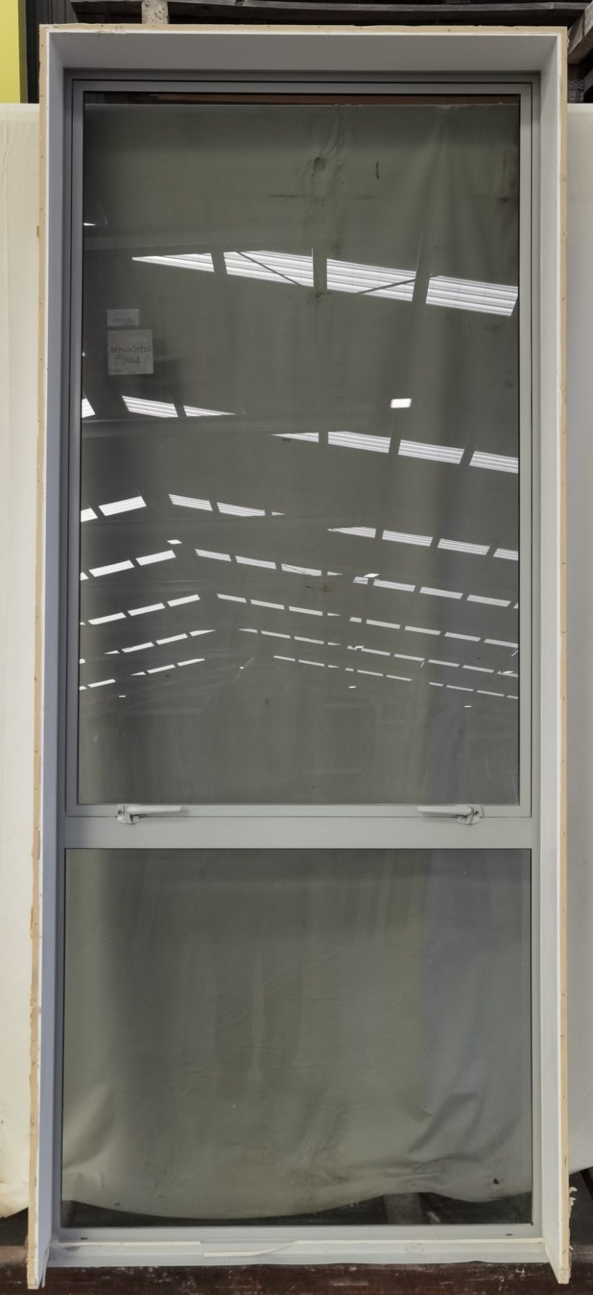 Silver pearl aluminium single awning window