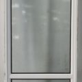 Off white aluminium twin fixed window