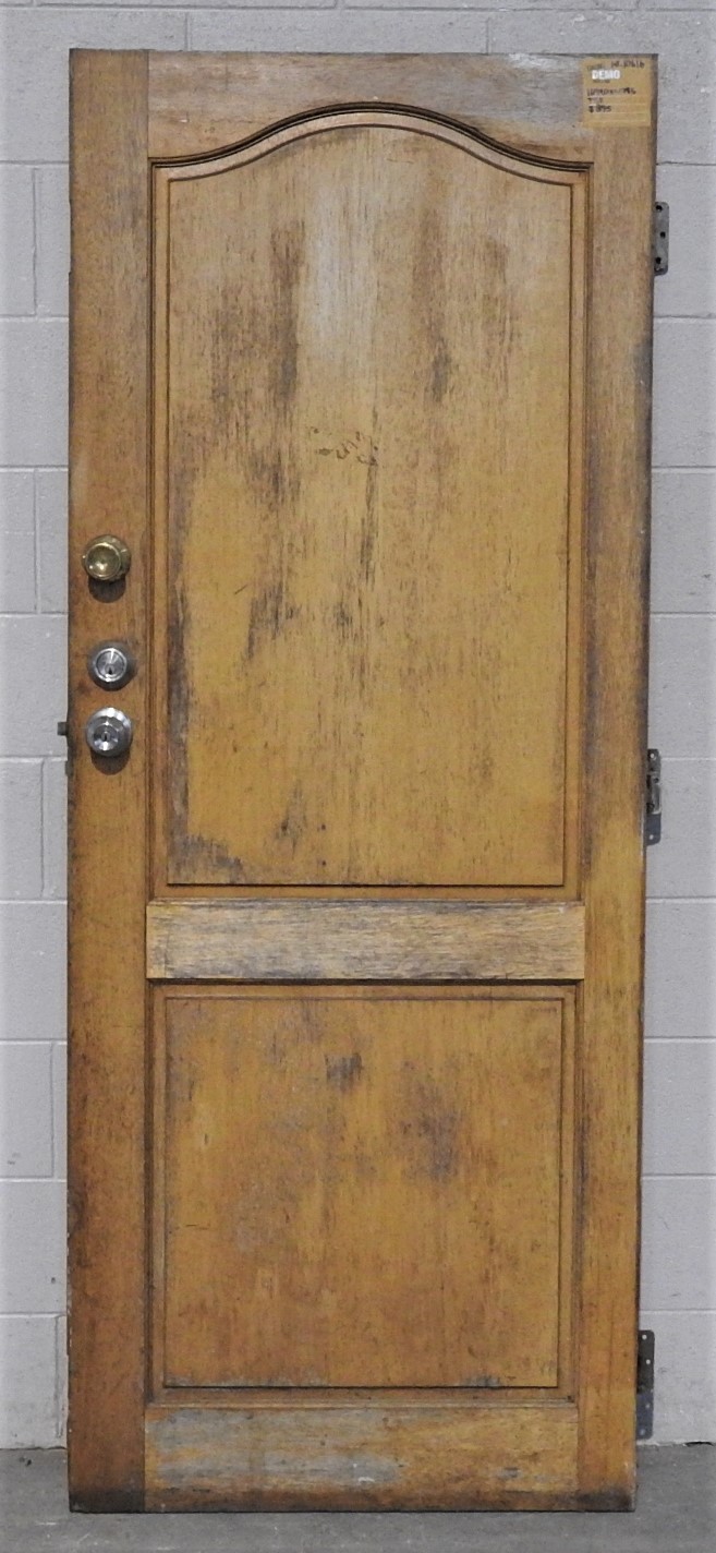 Wooden Exterior 2 panel entry Door - unhung