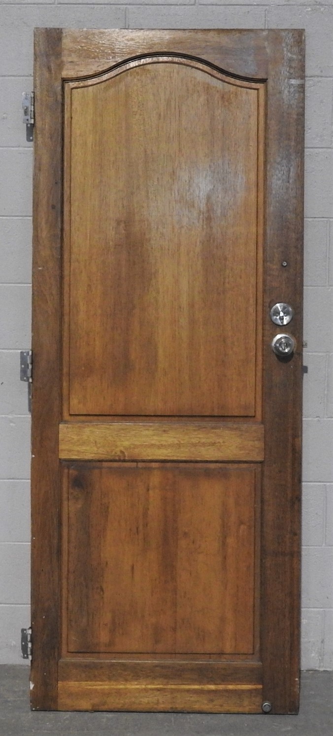 Wooden Exterior 2 panel entry Door - unhung