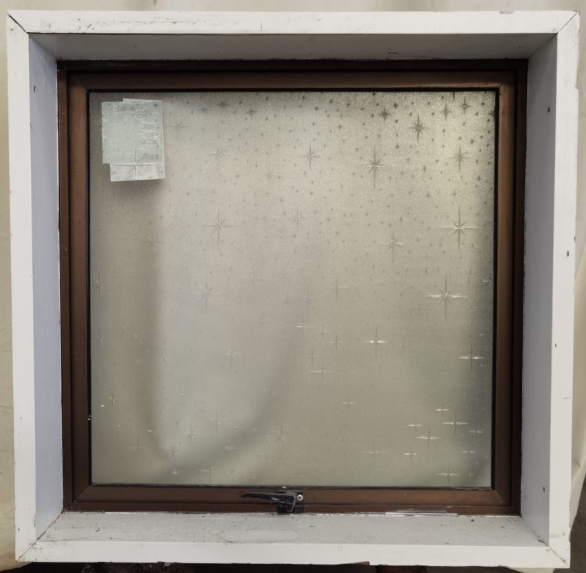 Light bronze aluminium single awning window