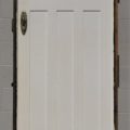 Wooden Bungalow 3 panel Door hung in frame / jamb