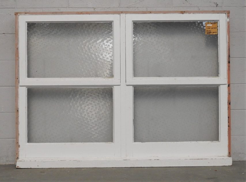 Wooden double Awning Window with obscure glass