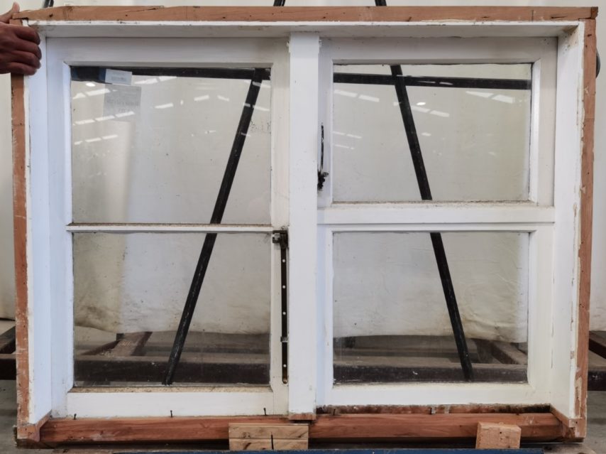 wooden single casement window