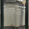Green aluminium single awning window