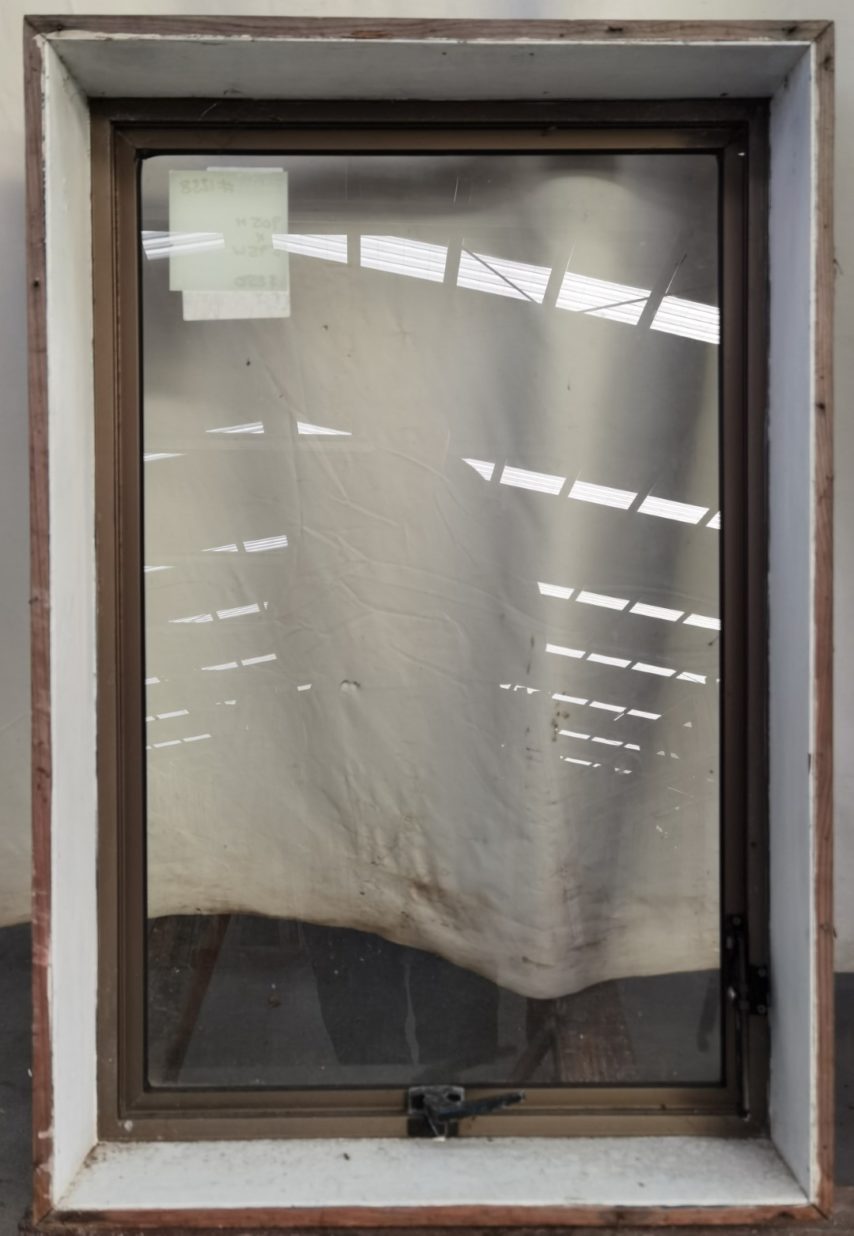 Light bronze aluminium single awning window