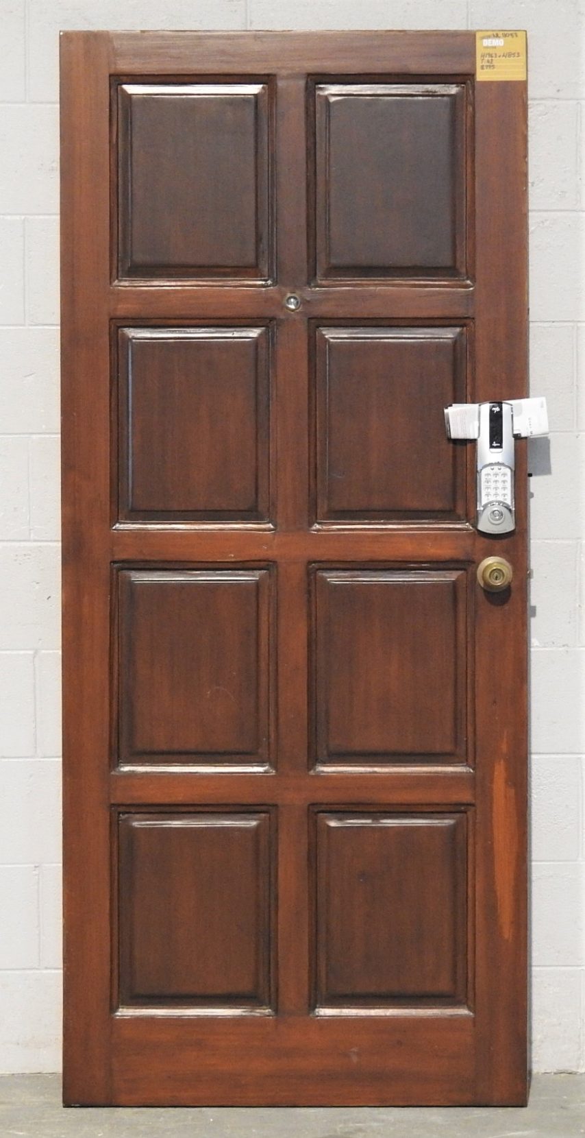 Wooden Exterior 8 panel Door entry door - unhung