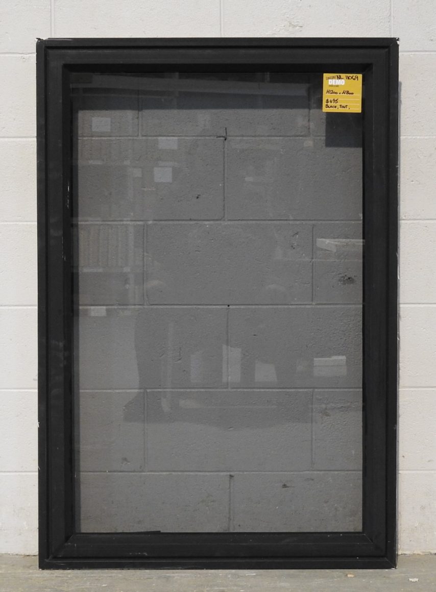 Black Aluminium Siingle Awning Window with tinted glass