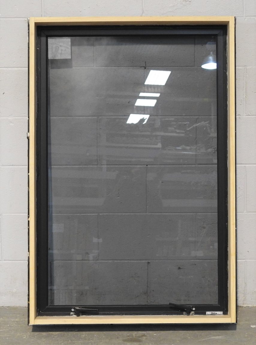 Black Aluminium Siingle Awning Window with tinted glass