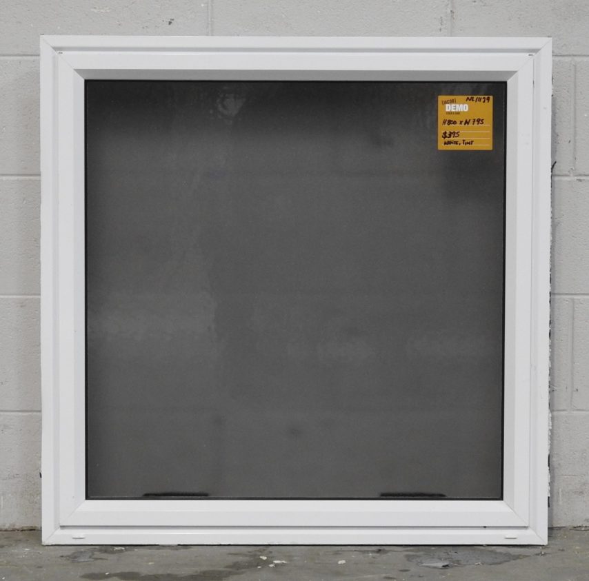 White Aluminium Single Awning Window with obscure glass