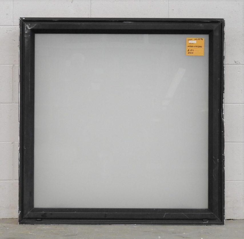 Black Aluminium Single Awning Window with Obscure Glass