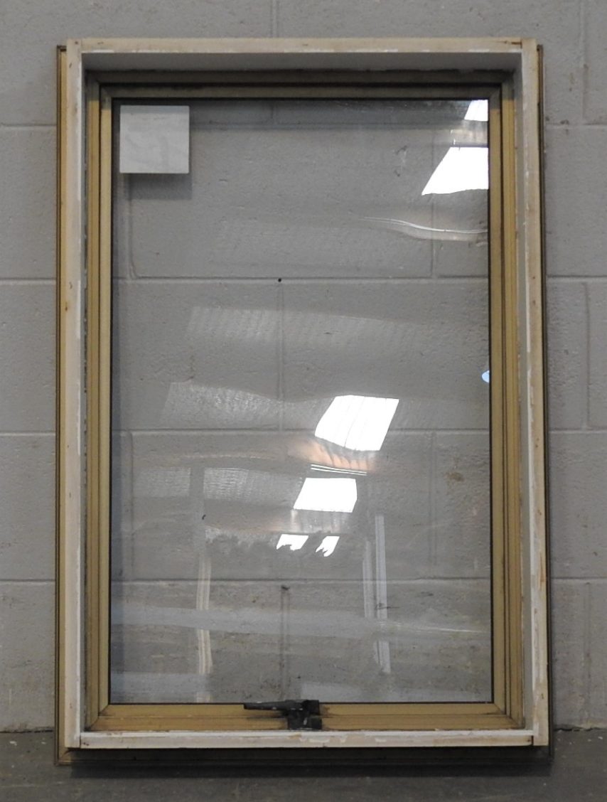 Light Bronze Aluminium Single Awning Portrait Window