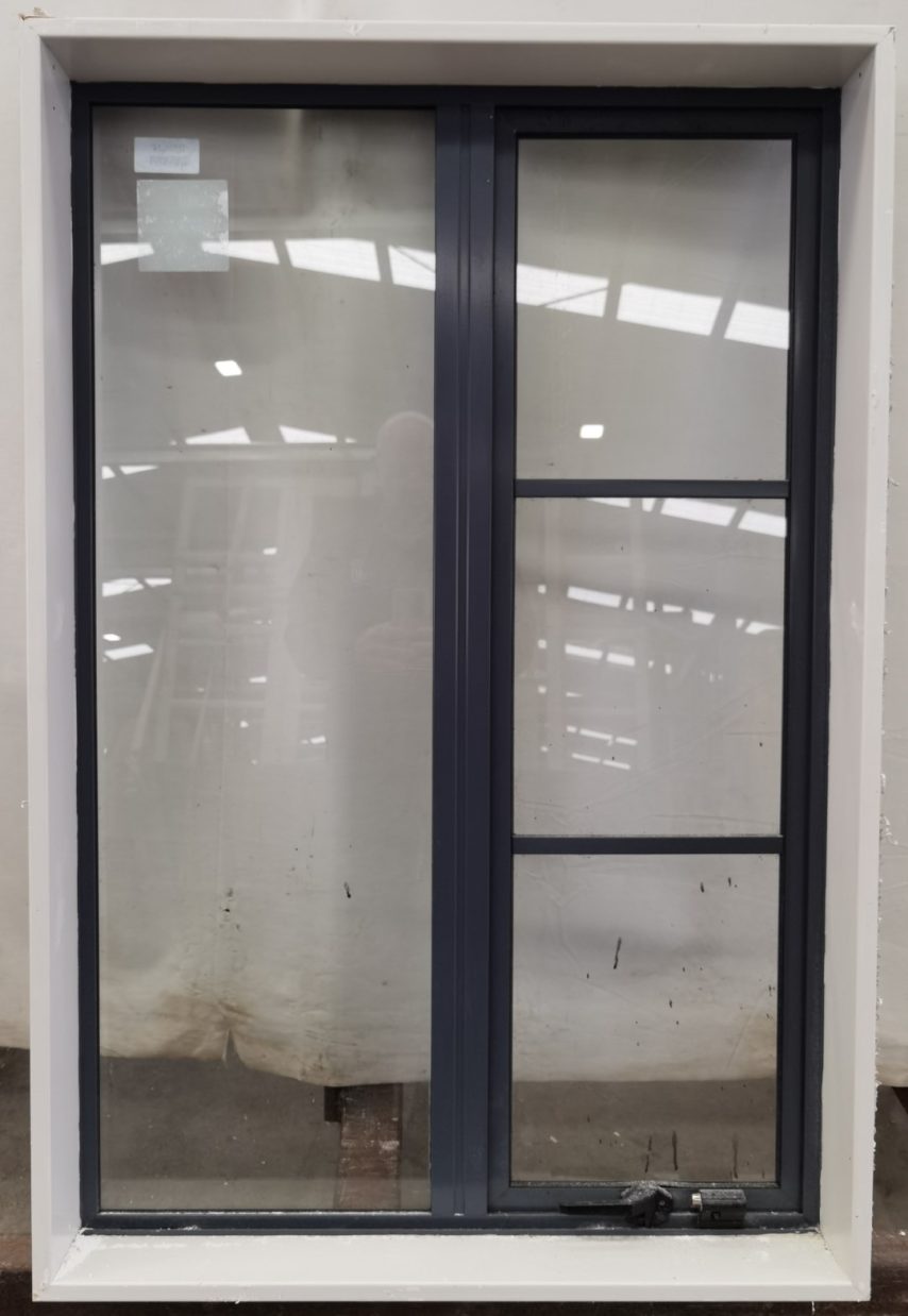 Denim blue aluminium single awning window