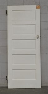 Wooden Bungalow 5 Panel Interior Door - Unhung