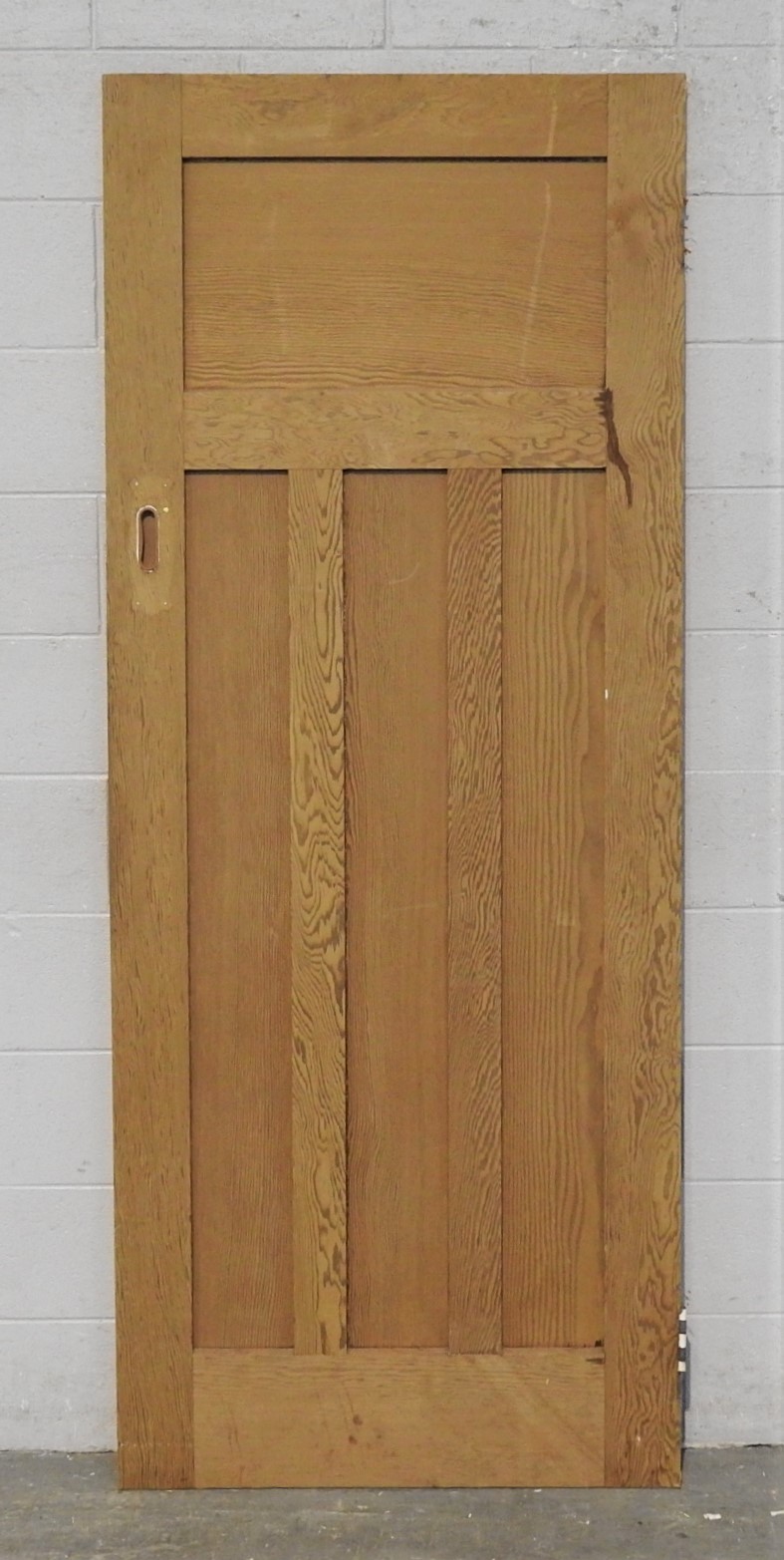 Wooden Bungalow Interior 3 Panel Door - Unpainted Unhung