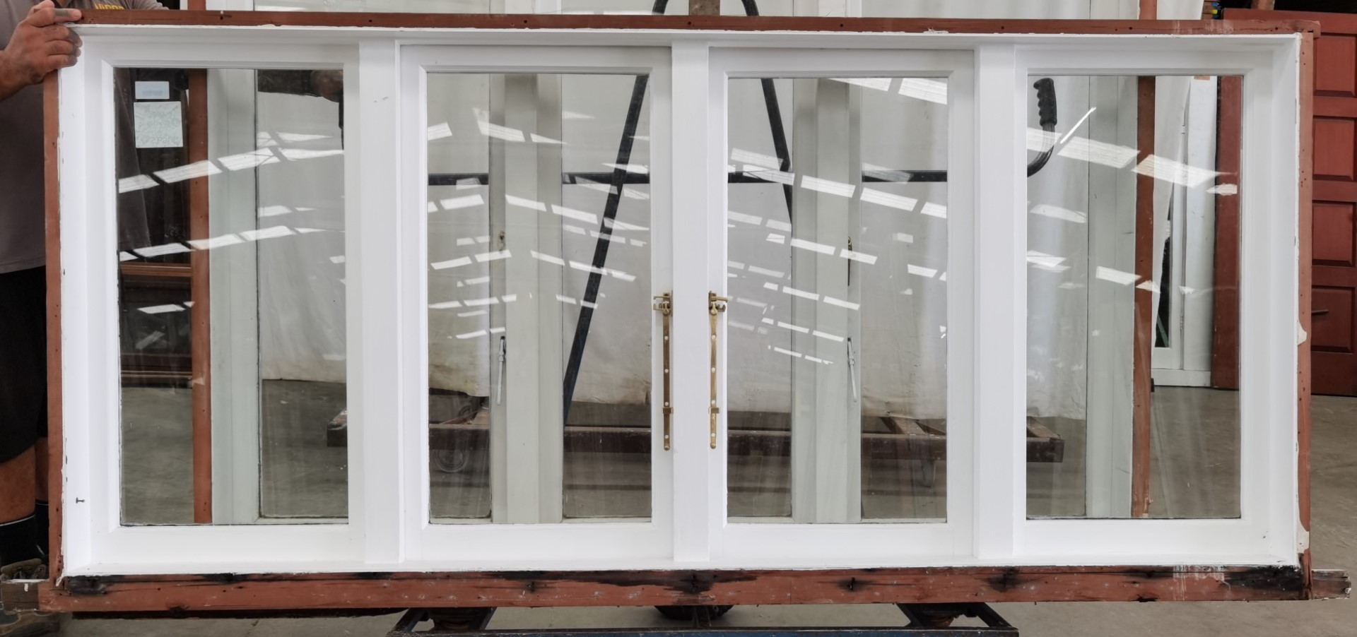 Wooden Twin Casement Window H1160mm X W2440mm Dr8753 Jacob Demolition