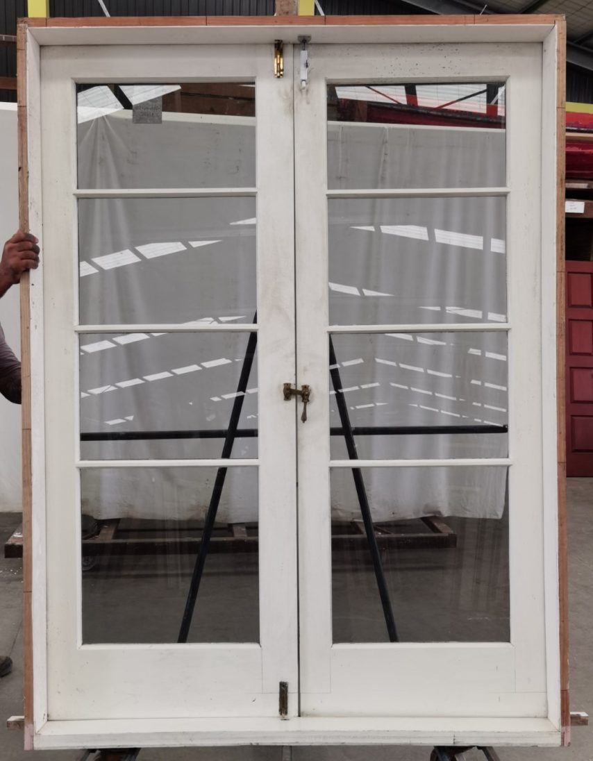 wooden French door