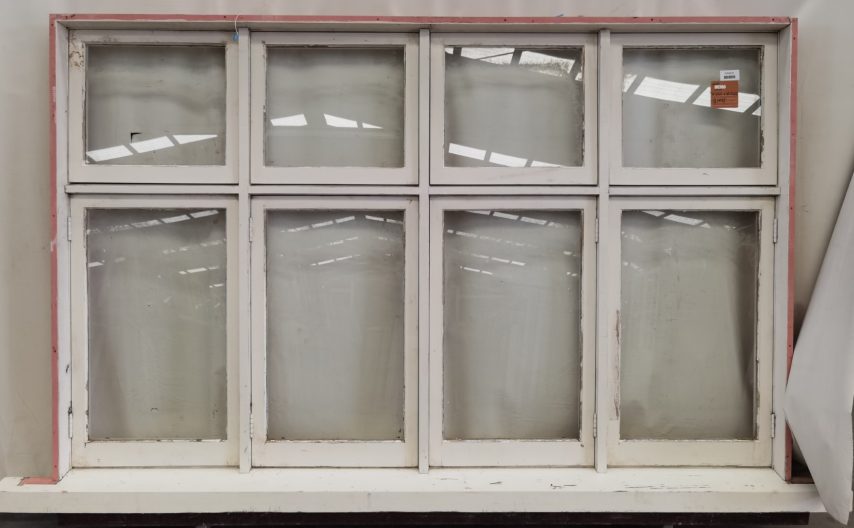 Wooden four sash casement window