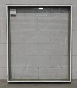 Mat Mist green Aluminium fixed window - does not open