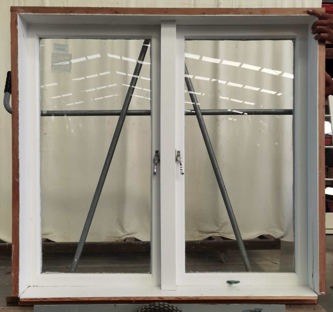 Wooden Twin Casement Window H1290mm X W1300mm Dr9058 Jacob Demolition