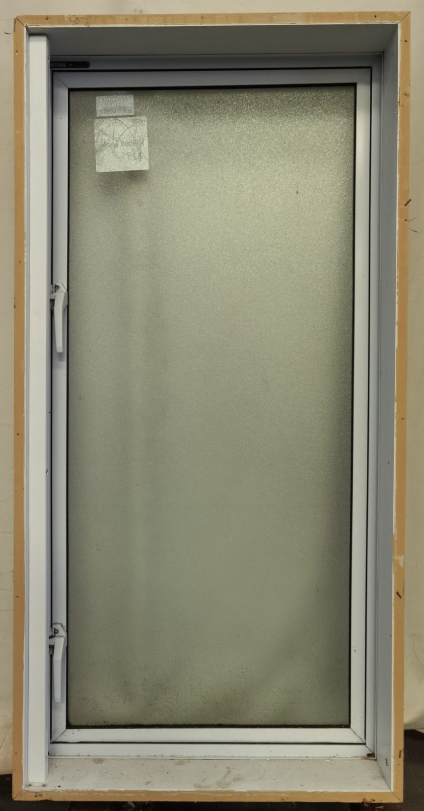 White aluminium single casement window